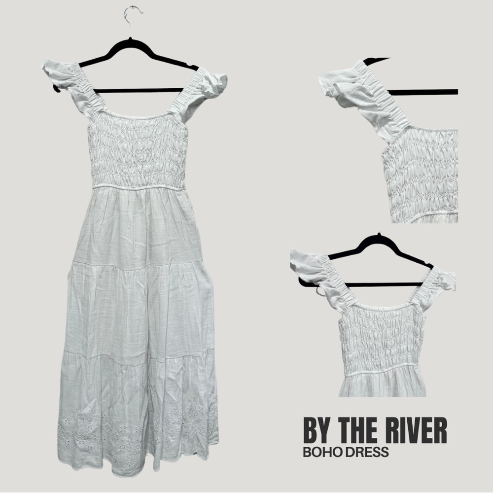 By The River White Maxi Dress